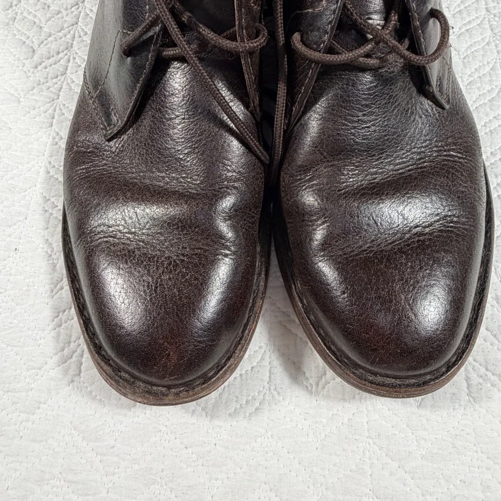 Trask Chukka Boots Mens 12M Dark Brown Leather Core Aesthetic EUC 30-2162‎